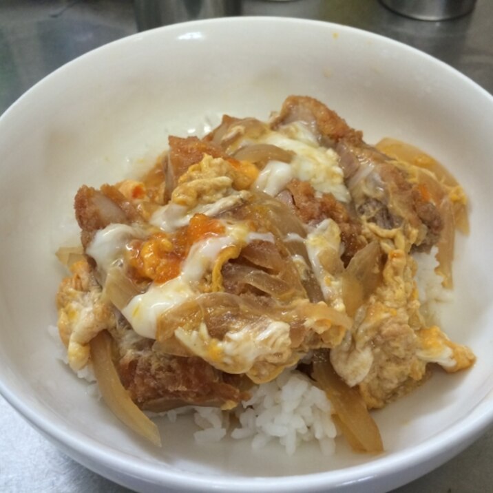 少しカツが残った時に プチかつ丼